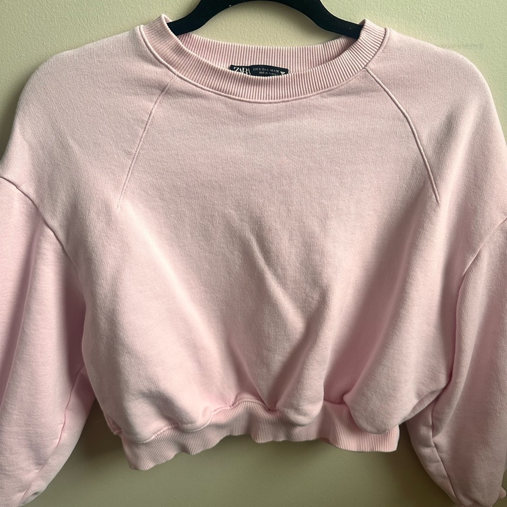 Zara Pink Crew Neck Sweater